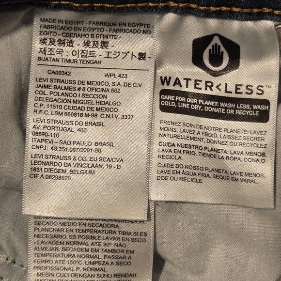 Levis 505 Women's Blue Jeans - Picture 6 of 10